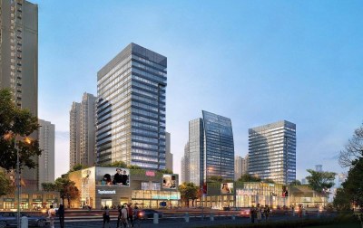 现代商业街3D模型下载